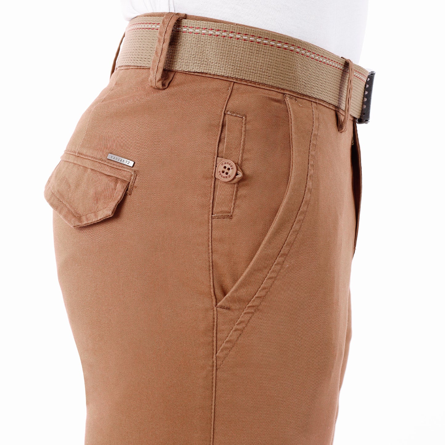 Pantalón Drill Regular con Correa – Toffy