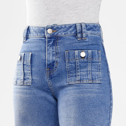 Pantalón Jean Adele Cintura Wide Leg