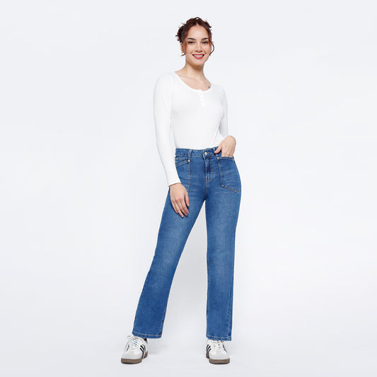 Pantalón Diana Cintura Straight 1b Pepper Moteado