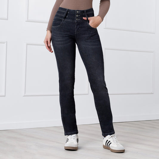 Jean Push Up de Tiro Alto para Mujer