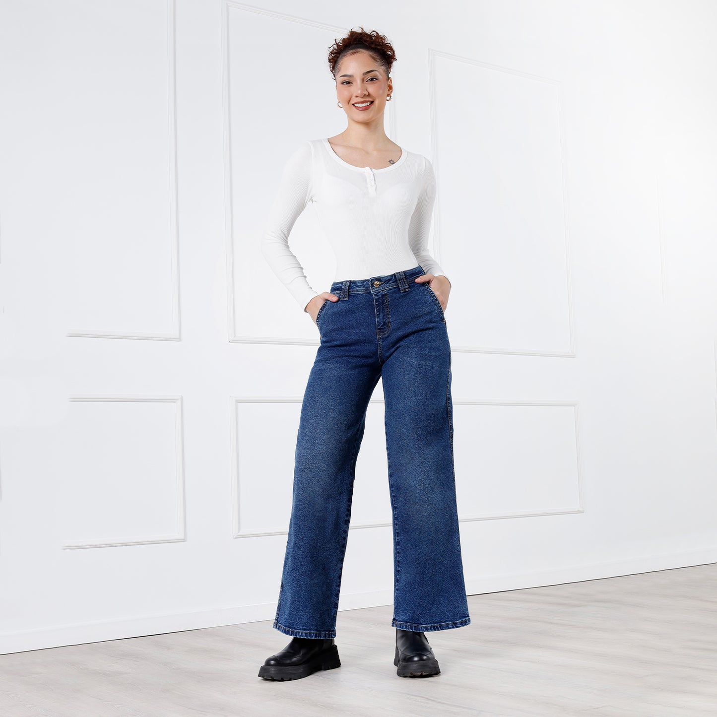 Pantalón Jean Glenda Wide Leg