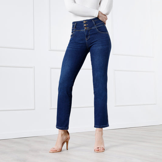 Pantalón Jean Recto Push Up Melanny