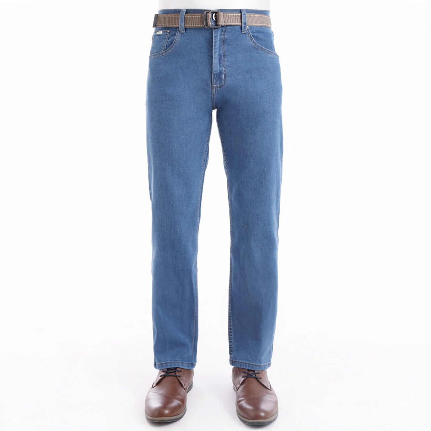 Pantalón de Caballero Regular Confort Premium con Correa - Pepper