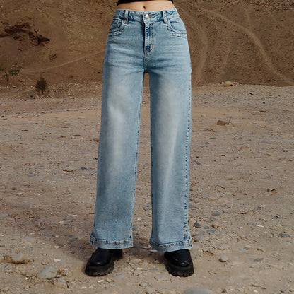 Jean Cintura Wide Leg Cristal Moteado