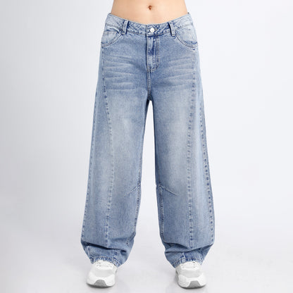Pantalón Pamela Cintura Baggy Loose 1b Cristal Frosteado