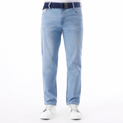 Jean Hombre Slim C/correa Celeste Cont.