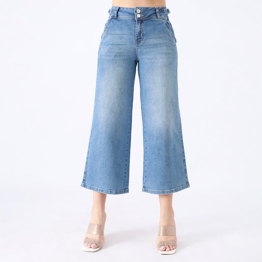 Jean Culotte Cintura Cristal