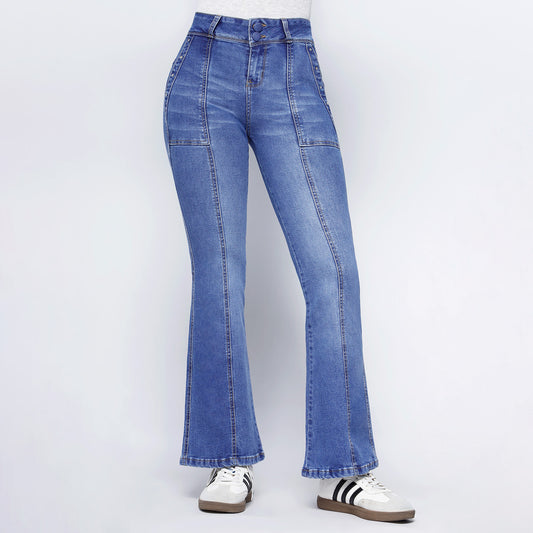 Pantalon Jean Cintura Flare