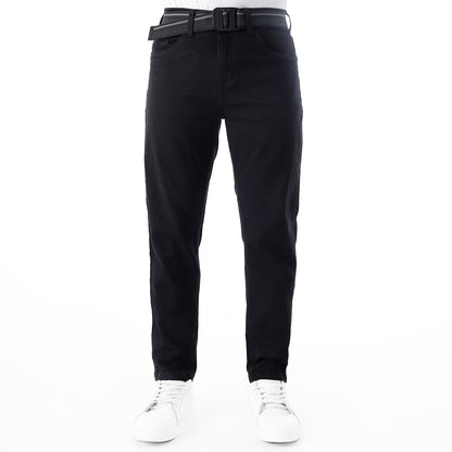 Jean Hombre Skinny C/correa Negro