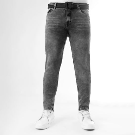 Jean Hombre Skinny Fit C/correa Plomo (stone)