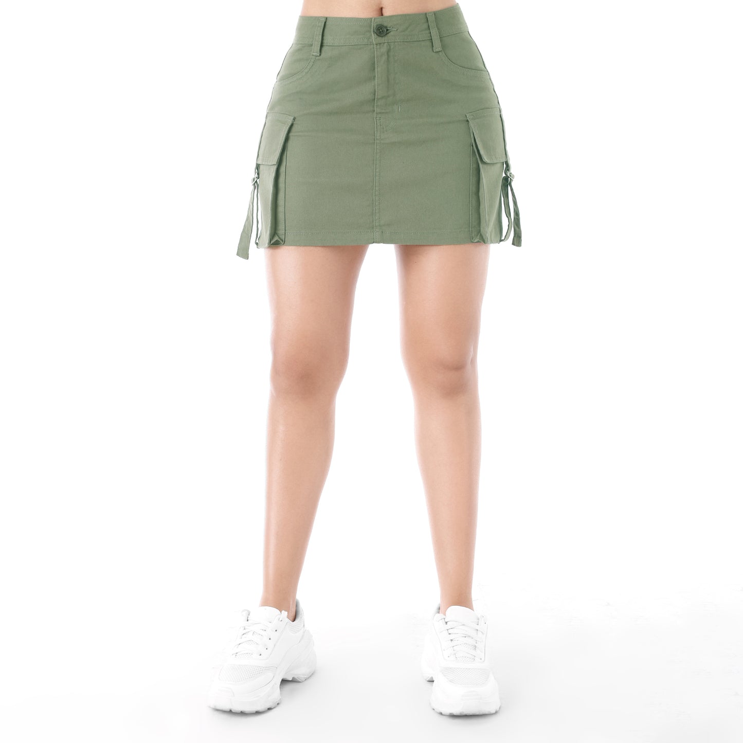 Falda cargo mujer verde militar