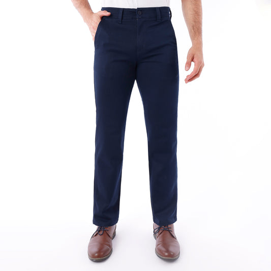 Pantalón Drill Hombre Satinado Regular Fit Navy - 230611