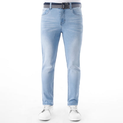 Jean Hombre Skinny C/correa Celeste