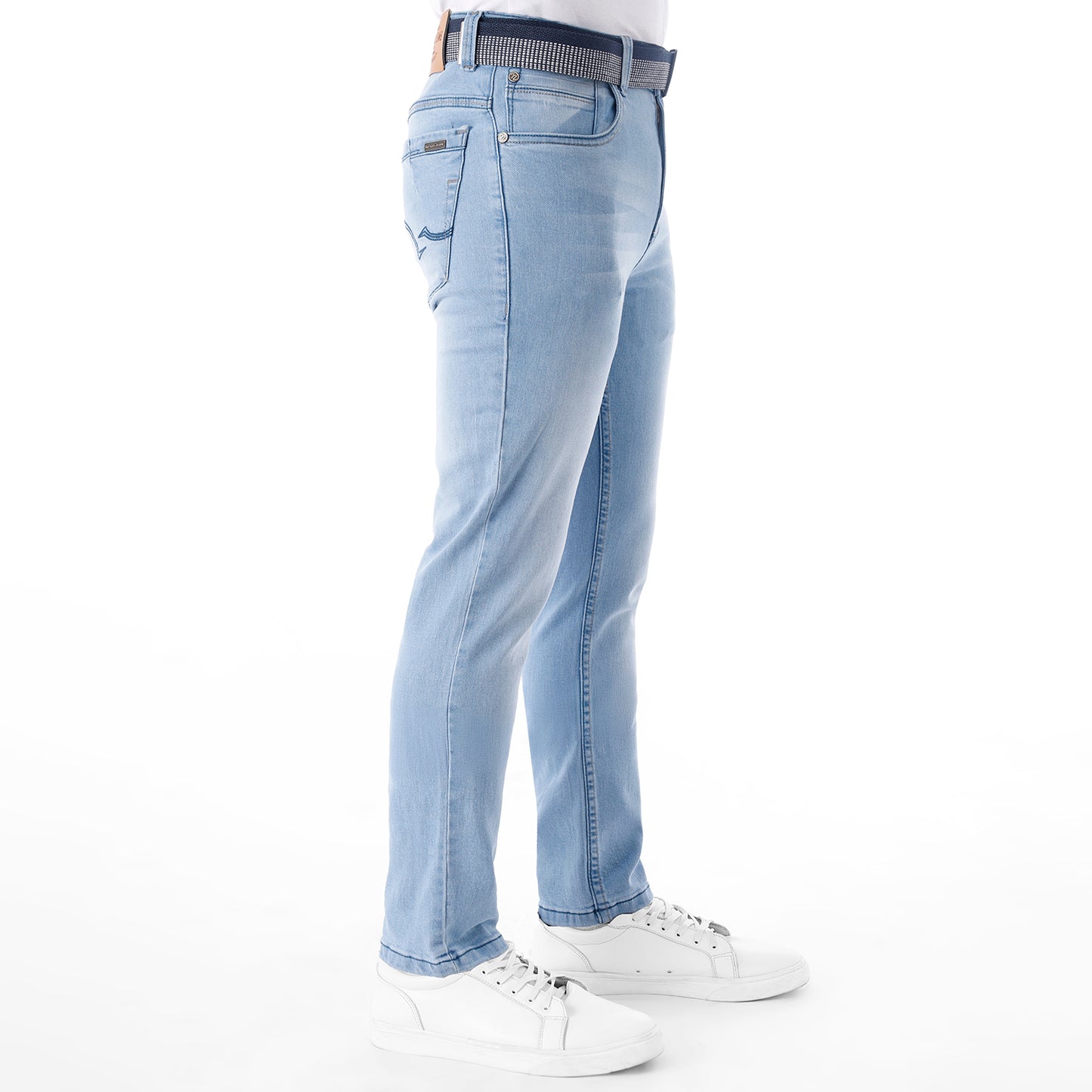 Jean Hombre Skinny C/correa Celeste