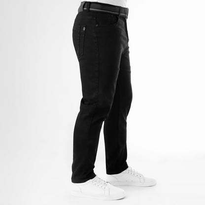 Jean Hombre Skinny Fit C/correa Negro