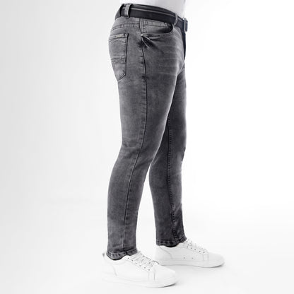 Jean Hombre Skinny Fit C/correa Plomo (stone)