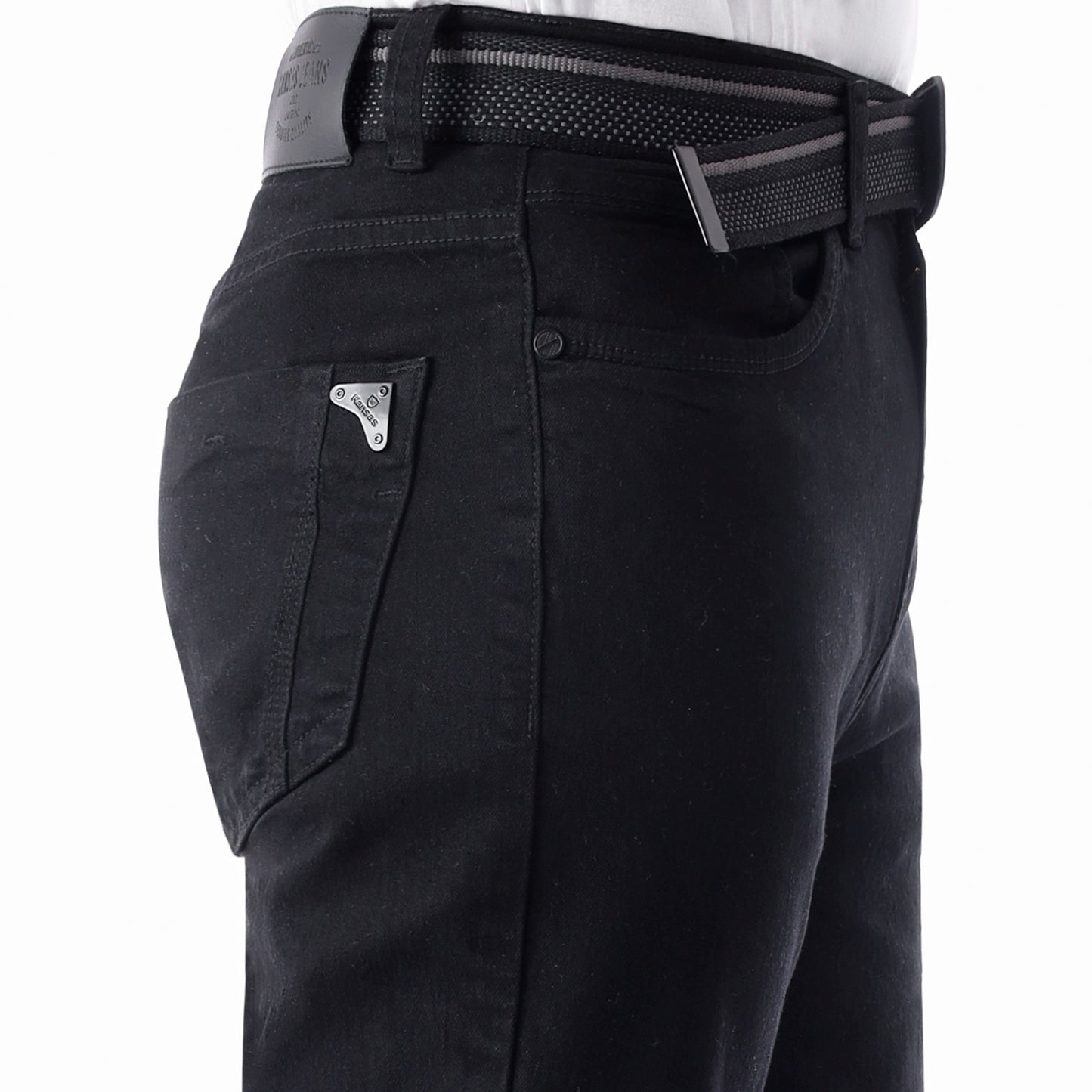 Jean Hombre Skinny C/correa Negro