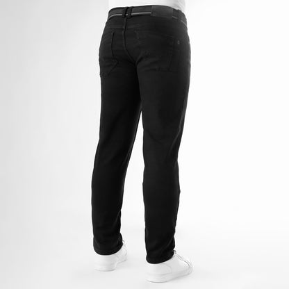 Jean Hombre Skinny Fit C/correa Negro