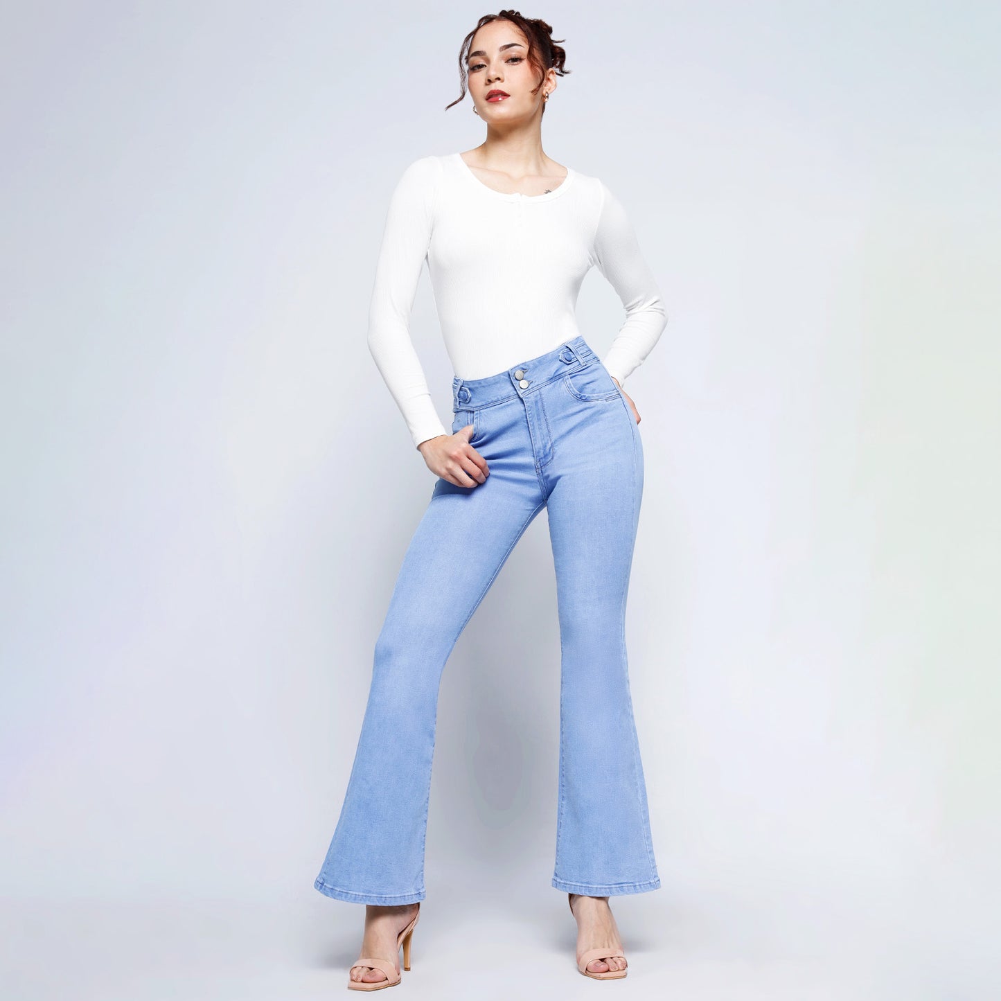Pantalón Jean Cintura Flare (Sirena)