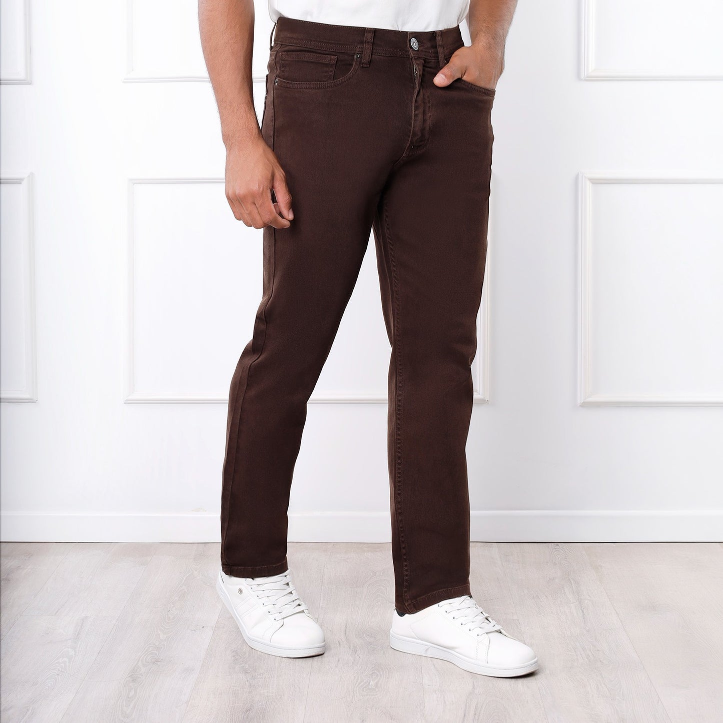 Pantalón de Caballero Straight Recto – Color Marrón