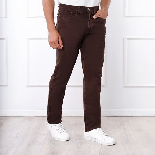 Pantalón de Caballero Straight Recto – Color Marrón
