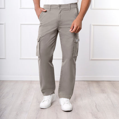 Pantalón de Caballero Cargo Loose Fit – Color Castor