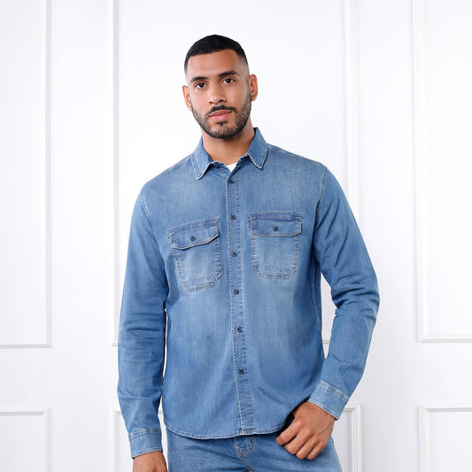Camisa Ezra Manga Larga Regular Fit