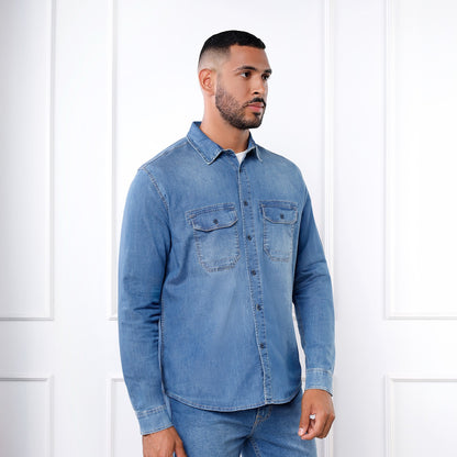 Camisa Ezra Manga Larga Regular Fit