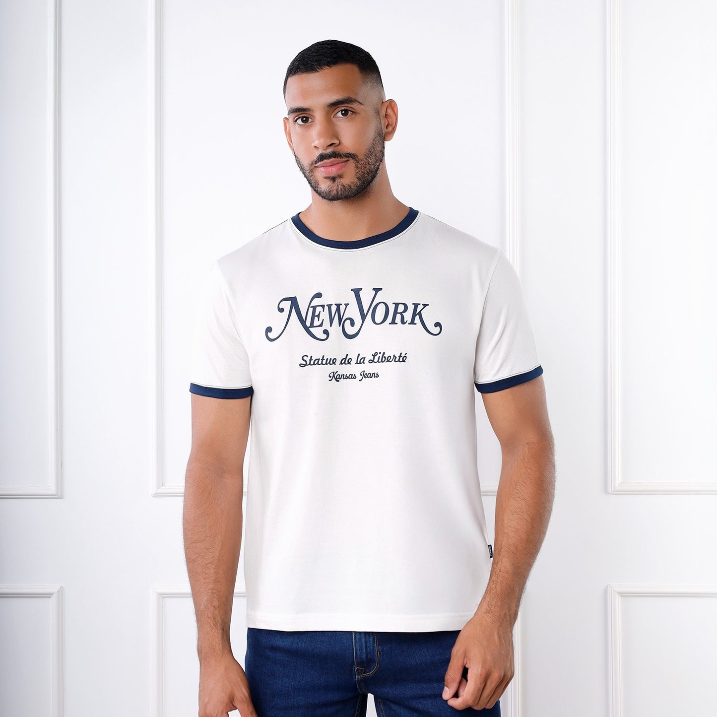 Polo Slim Fit con Estampado