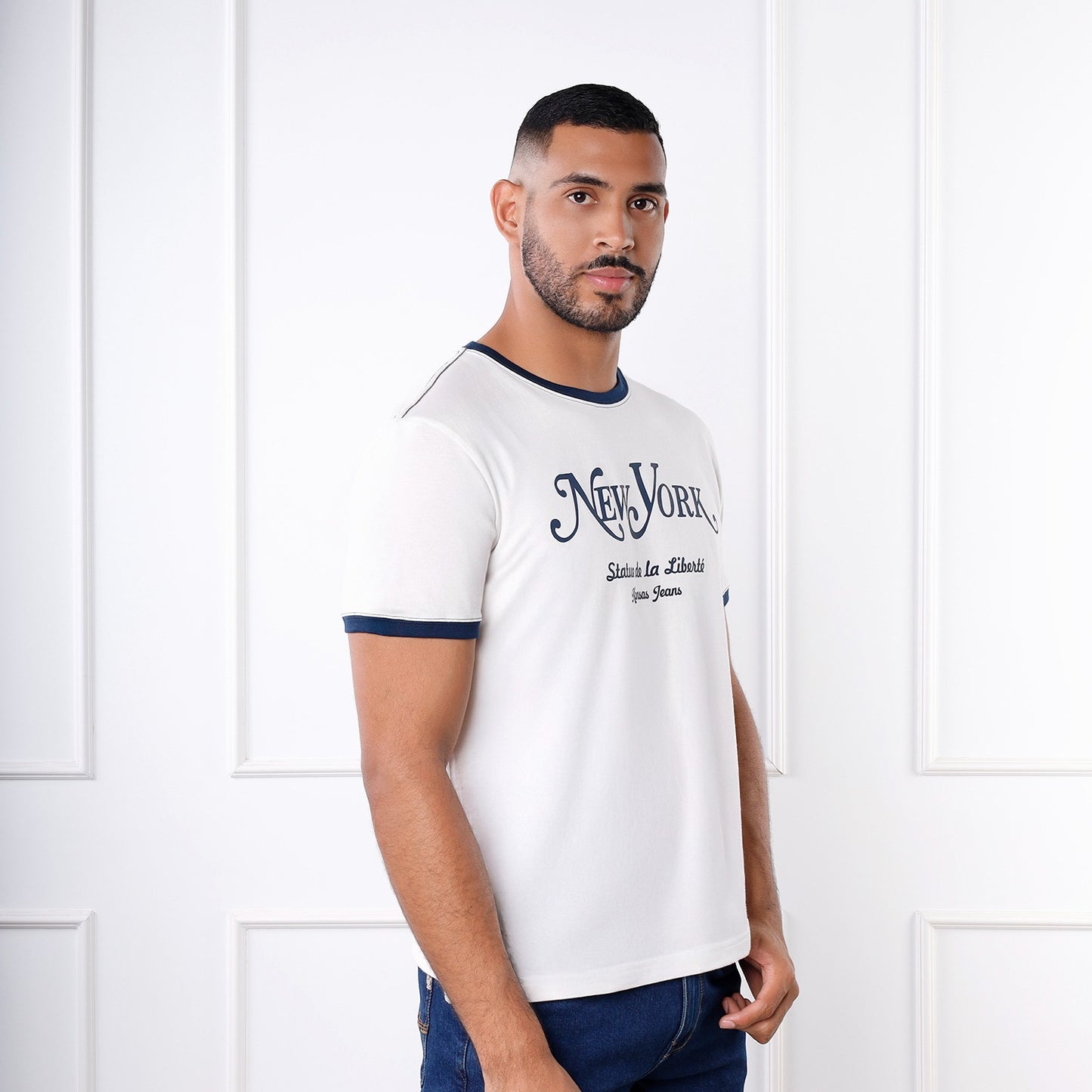 Polo Slim Fit con Estampado