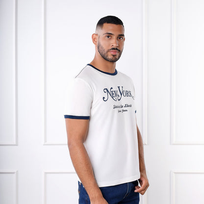 Polo Slim Fit con Estampado