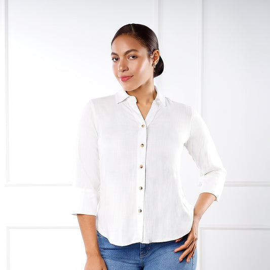 Blusa Dama Rose Manga 3/4 – Color Perla