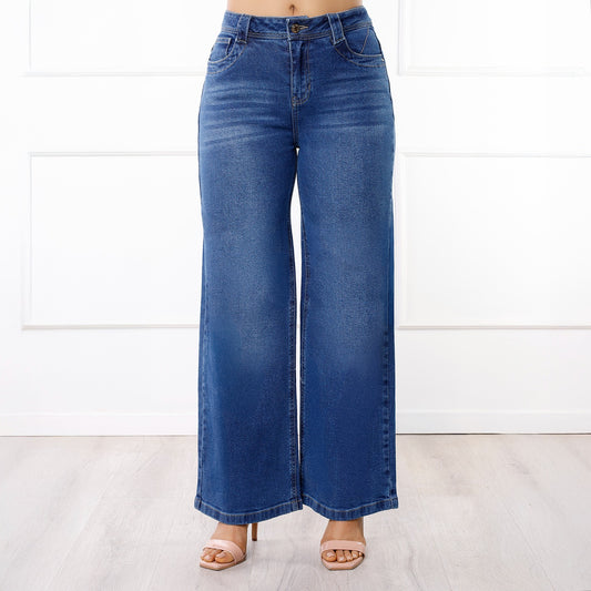 Pantalón Dama Yvanna Cintura Wide Leg
