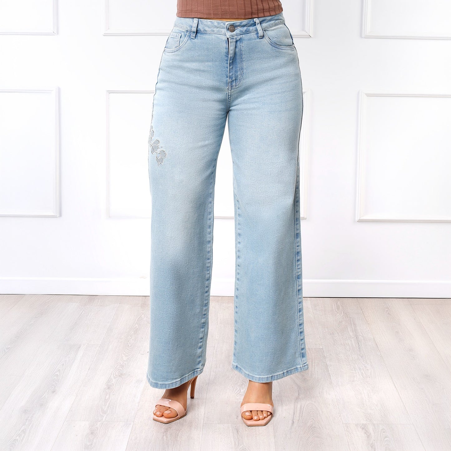 Pantalón Dama Marleny Cintura Wide Leg