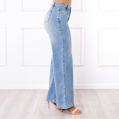 Pantalón Dama Anny Cintura Wide Leg