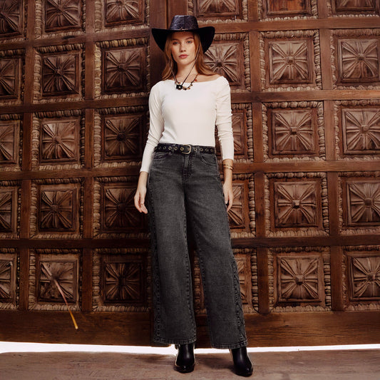 Pantalón Dama Darlene Cintura Wide Leg