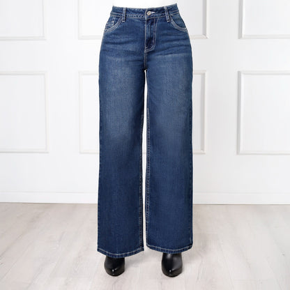 Pantalón Dama Kendra Cintura Wide Leg
