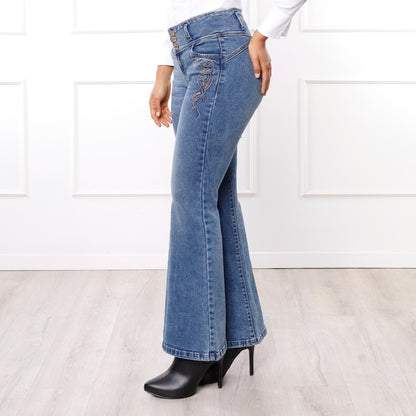 Pantalón Dama Dolly Cintura Flare