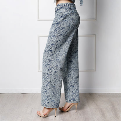 Pant. Dama Alba Cintura Wide Leg C/Correa