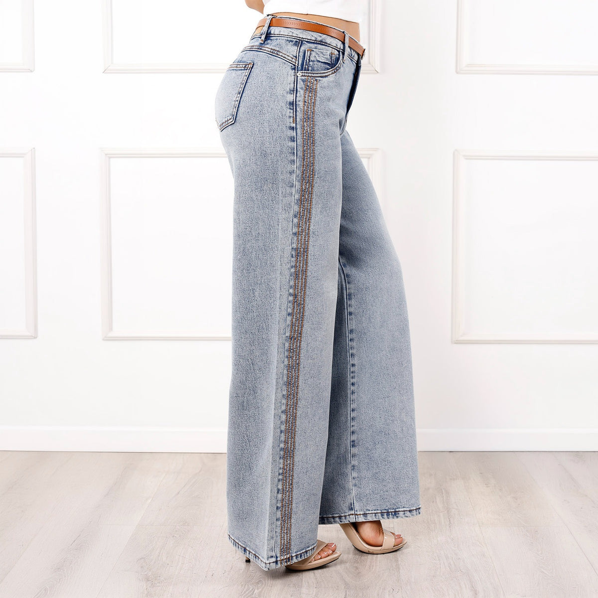 Pantalón Dama Ava Cintura Wide Leg