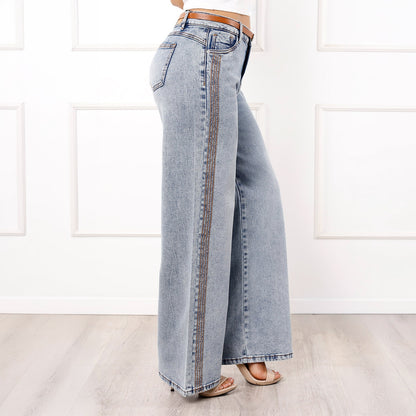 Pantalón Dama Ava Cintura Wide Leg