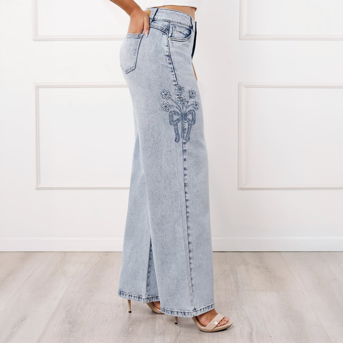 Pantalón Dama Amelia Cintura Wide Leg