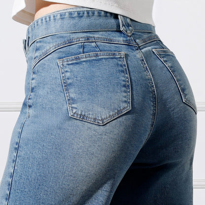 Pantalón Dama Kylie Cintura Wide Leg C/correa