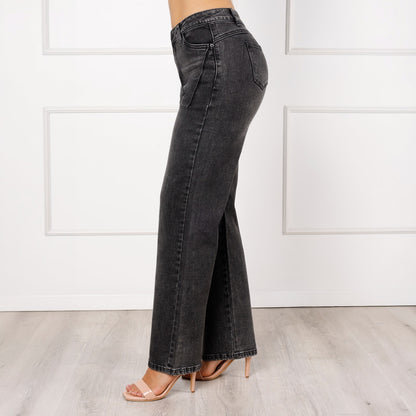 Pantalón Dama Valencia Straight Plomo Frost